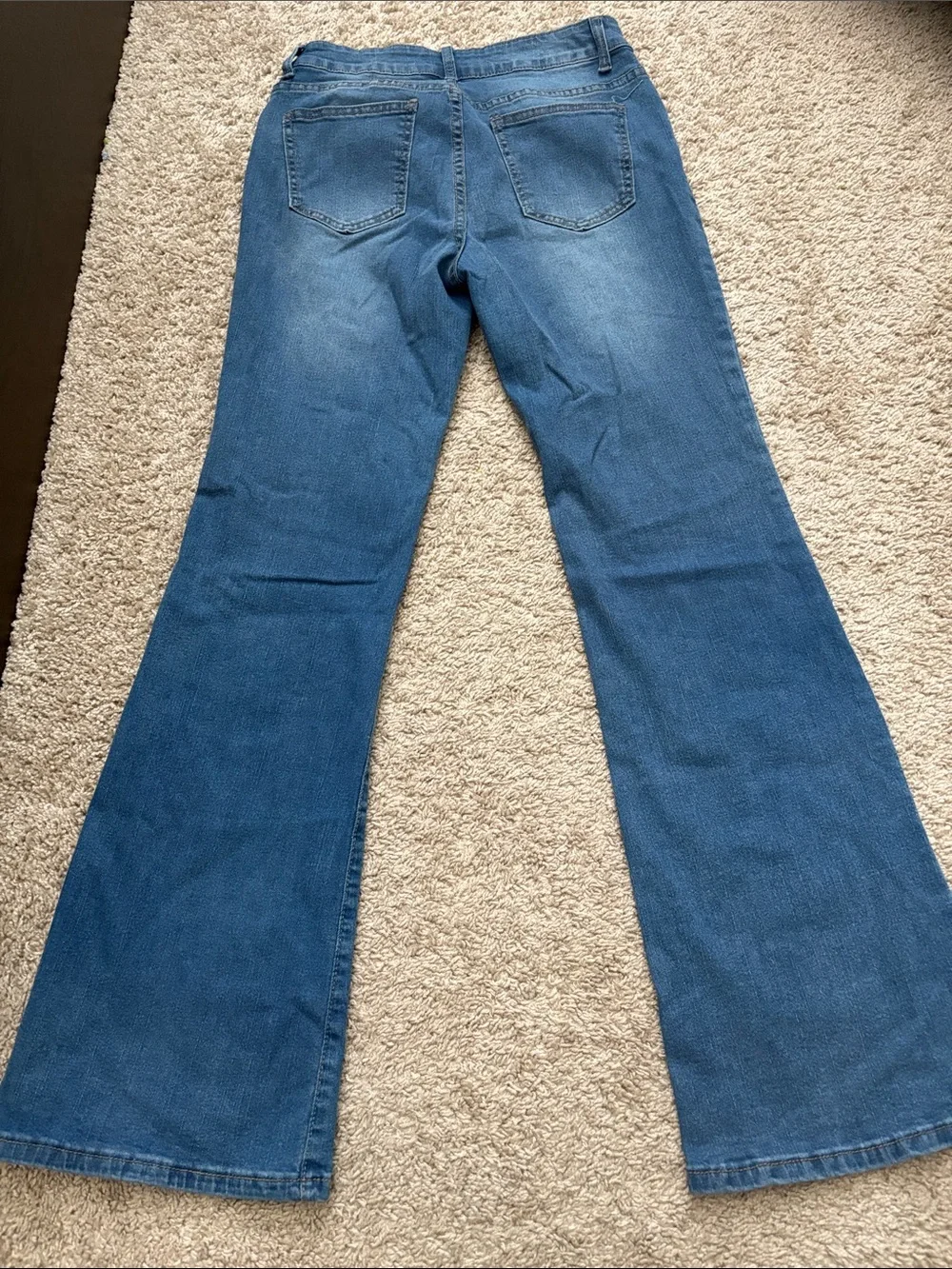 PacSun Women's Mid-Rise Blue Flare Jeans